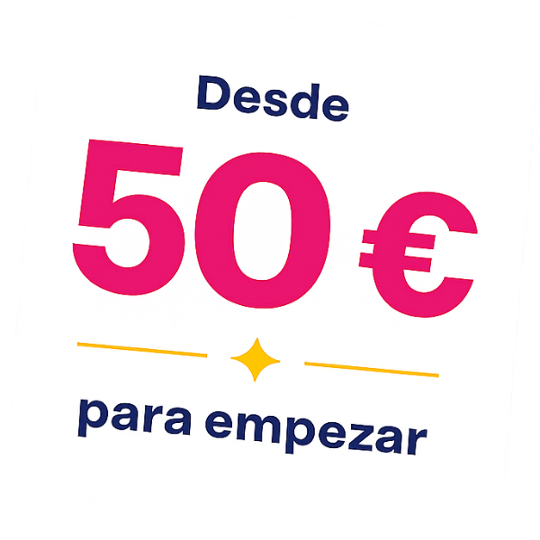 Desde 50 euros para empezar